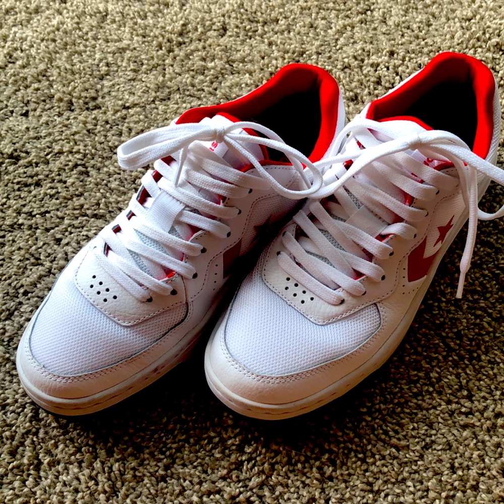 Red, white, blue Converse. Worn once!